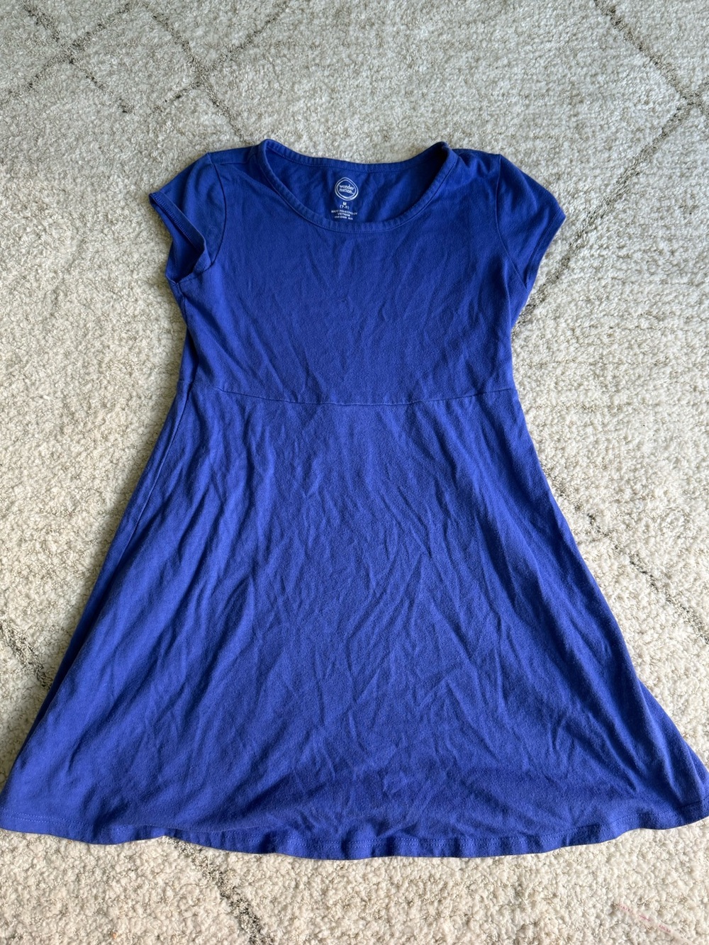Wonder Nation Royal Blue Short Sleeve Dress Size 7/8